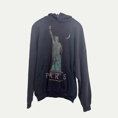 Balenciaga Paris Statue Of Liberty Hoodie Sz 2(L)