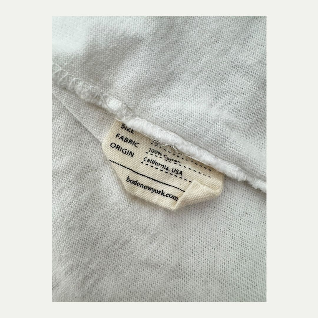 Bode Yarn Stitched Logo Tee Sz XL