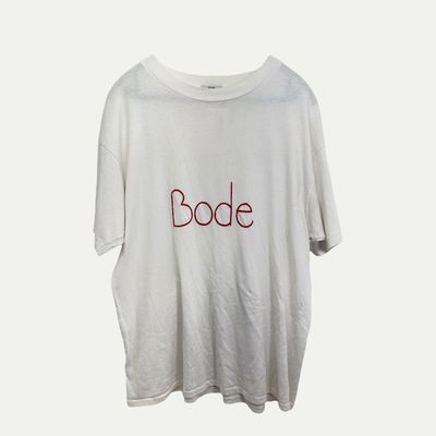 Bode Yarn Stitched Logo Tee Sz XL