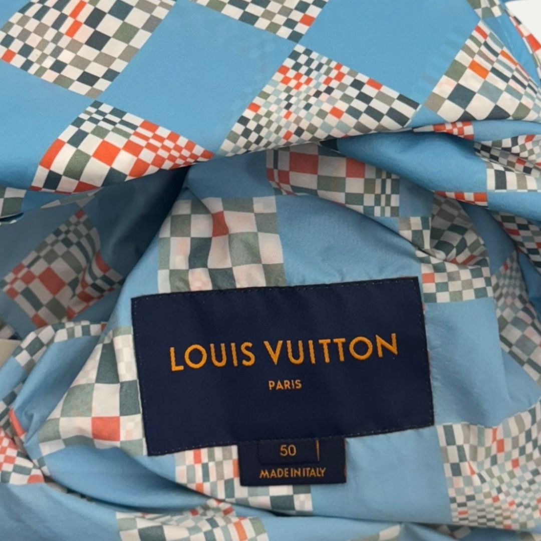 Louis Vuitton Checkered Blue Damier Windbreaker Sz 50(L)