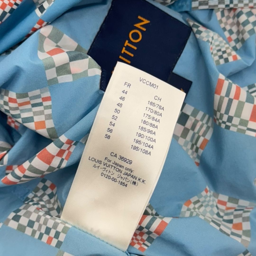 Louis Vuitton Checkered Blue Damier Windbreaker Sz 50(L)