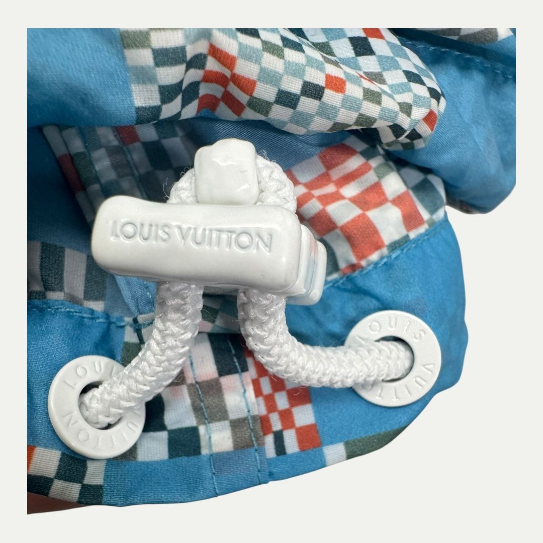 Louis Vuitton Checkered Blue Damier Windbreaker Sz 50(L)