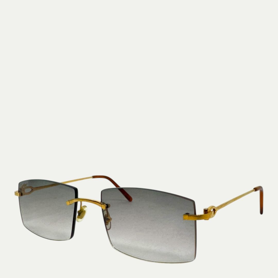 Cartier C Decor Rimless Sunglasses