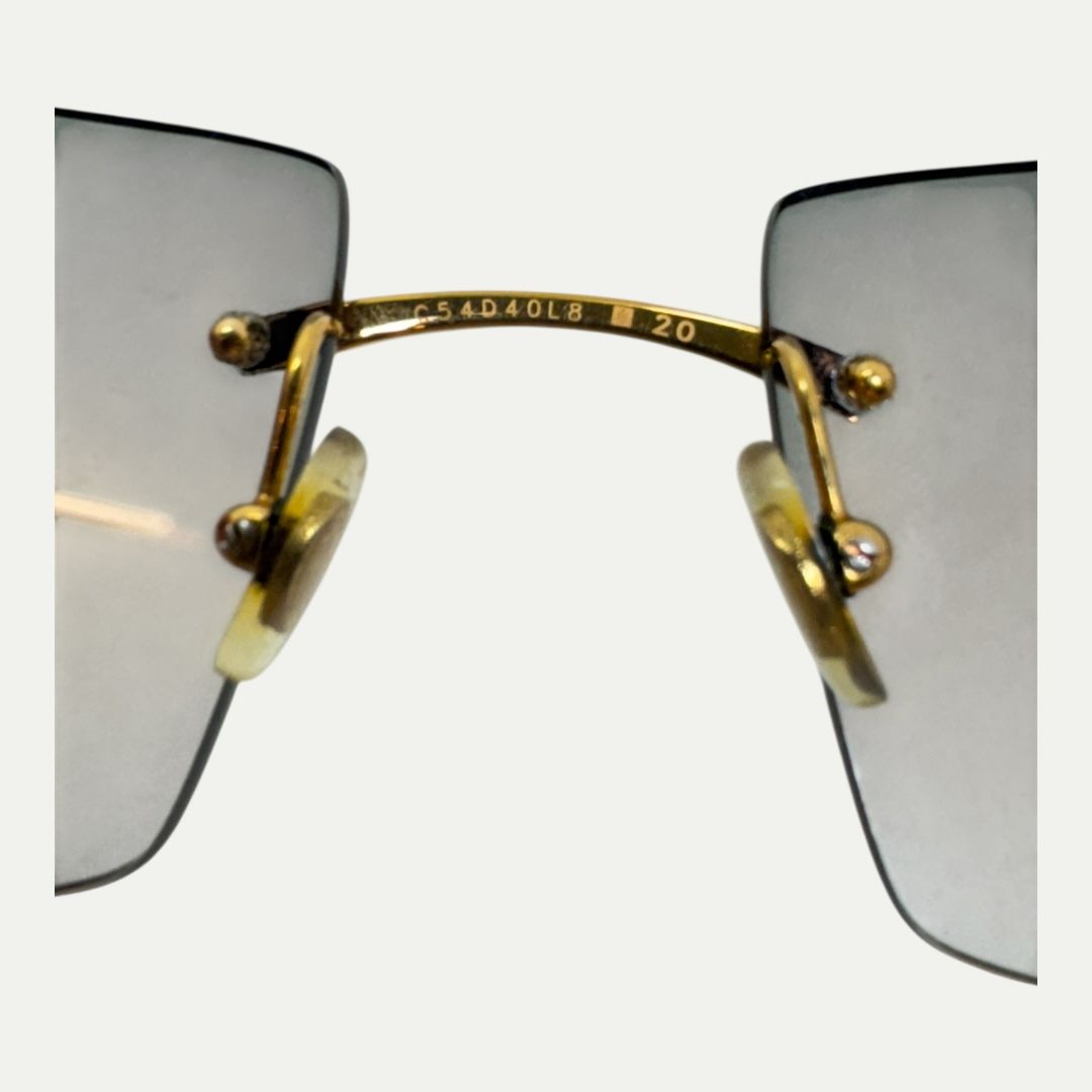 Cartier C Decor Rimless Sunglasses