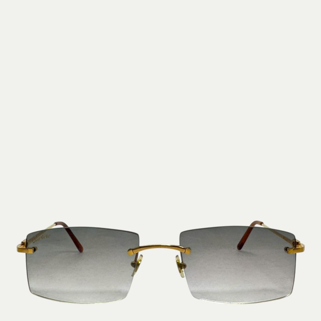 Cartier C Decor Rimless Sunglasses