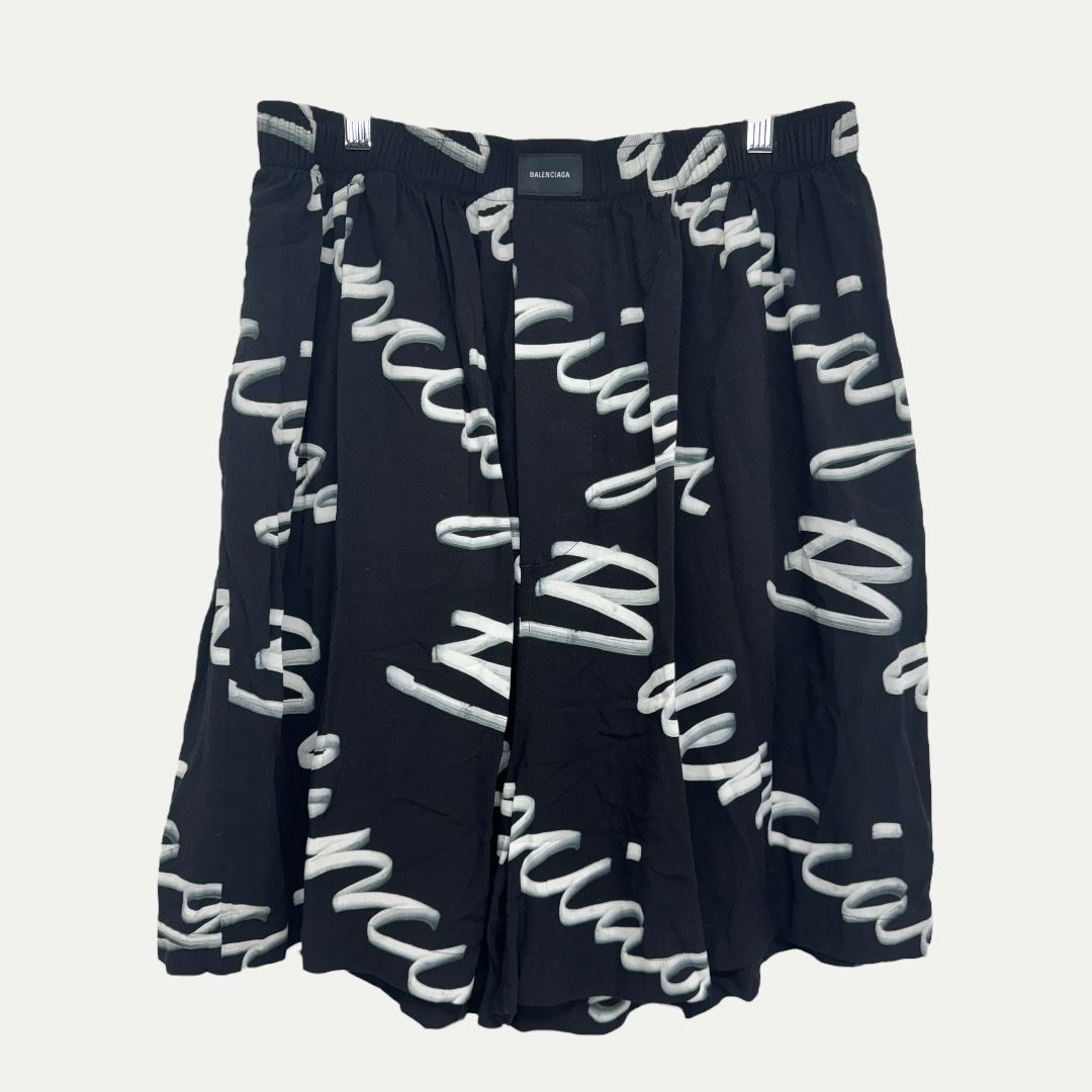 Balenciaga Script Logo Shorts Sz 54(36)