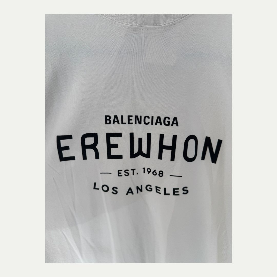 Balenciaga Erewhon Collab White Tee Sz 2