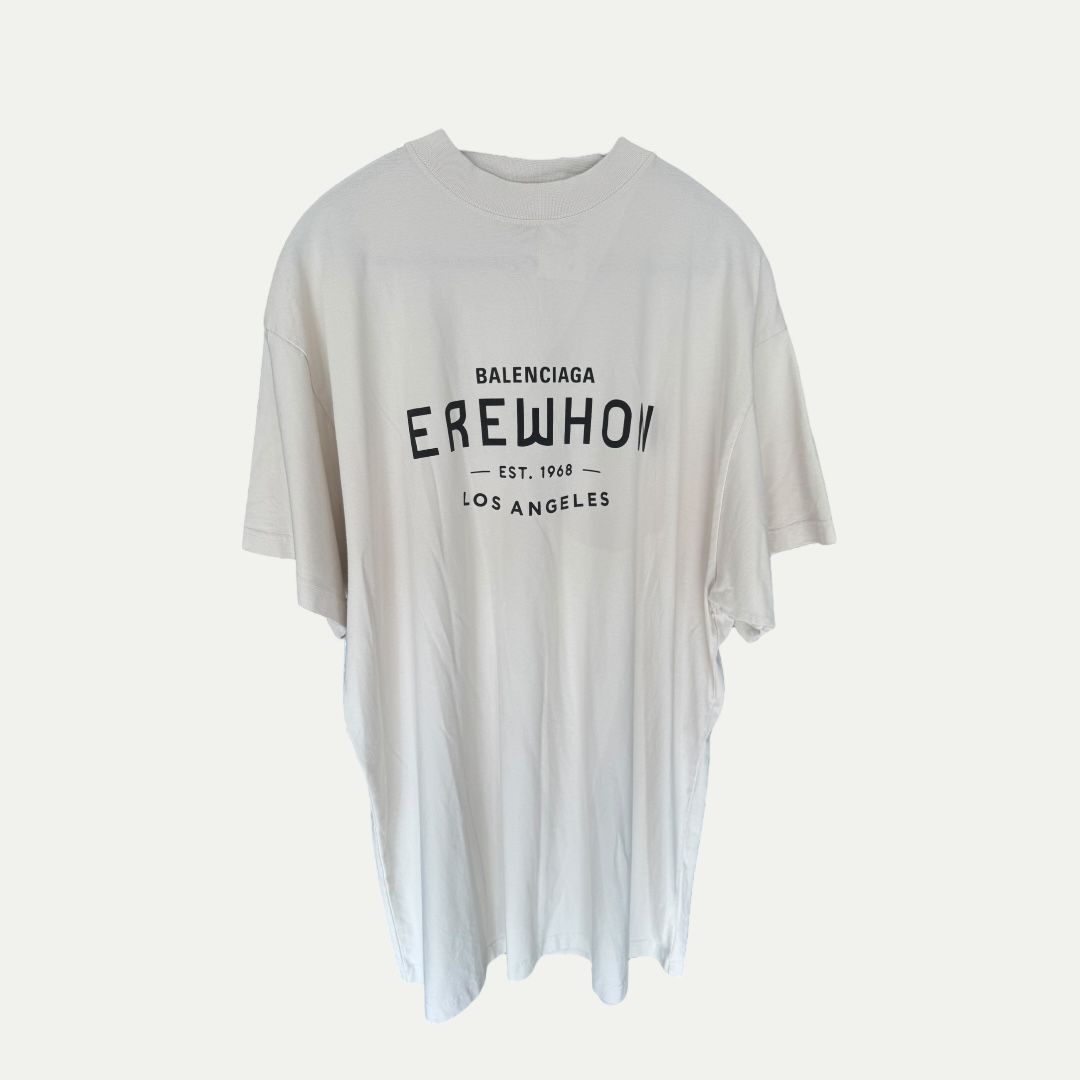 Balenciaga Erewhon Collab White Tee Sz 2