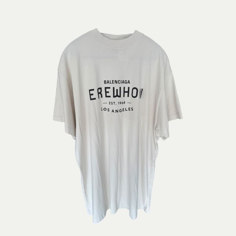 Balenciaga Erewhon Collab White Tee Sz 2