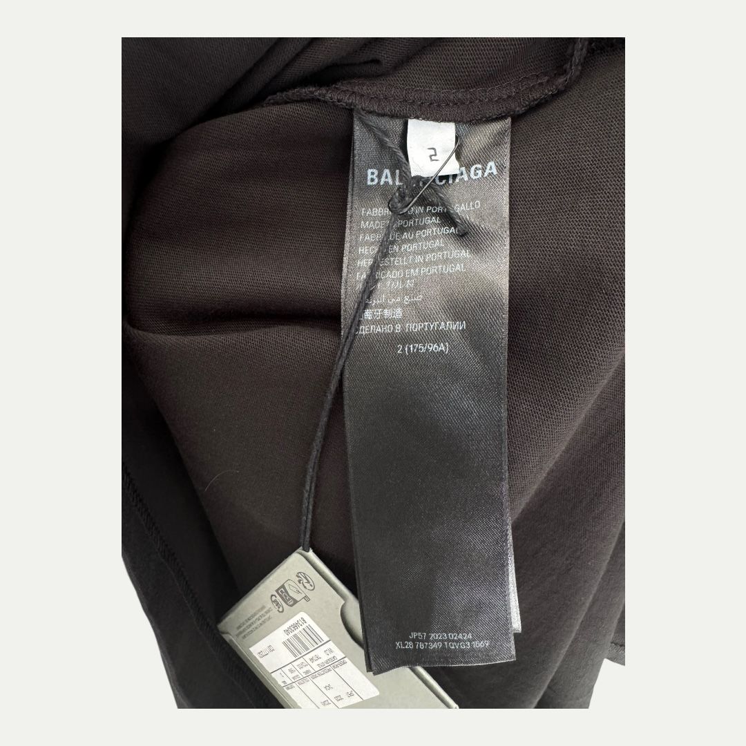 Balenciaga Erewhon Collab Black Tee Sz 2