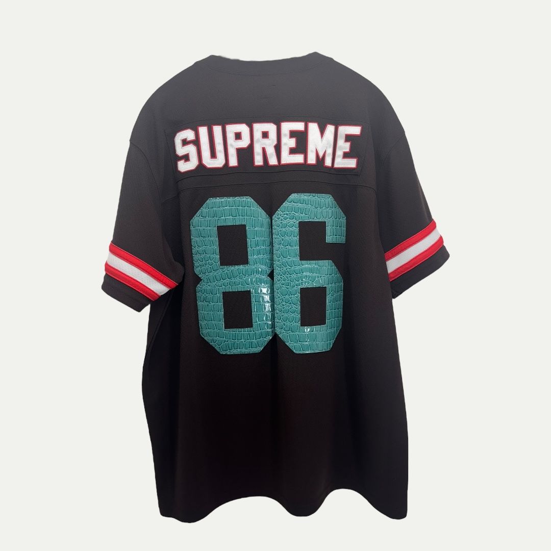Supreme Faux Croc Football Jersey Sz XL