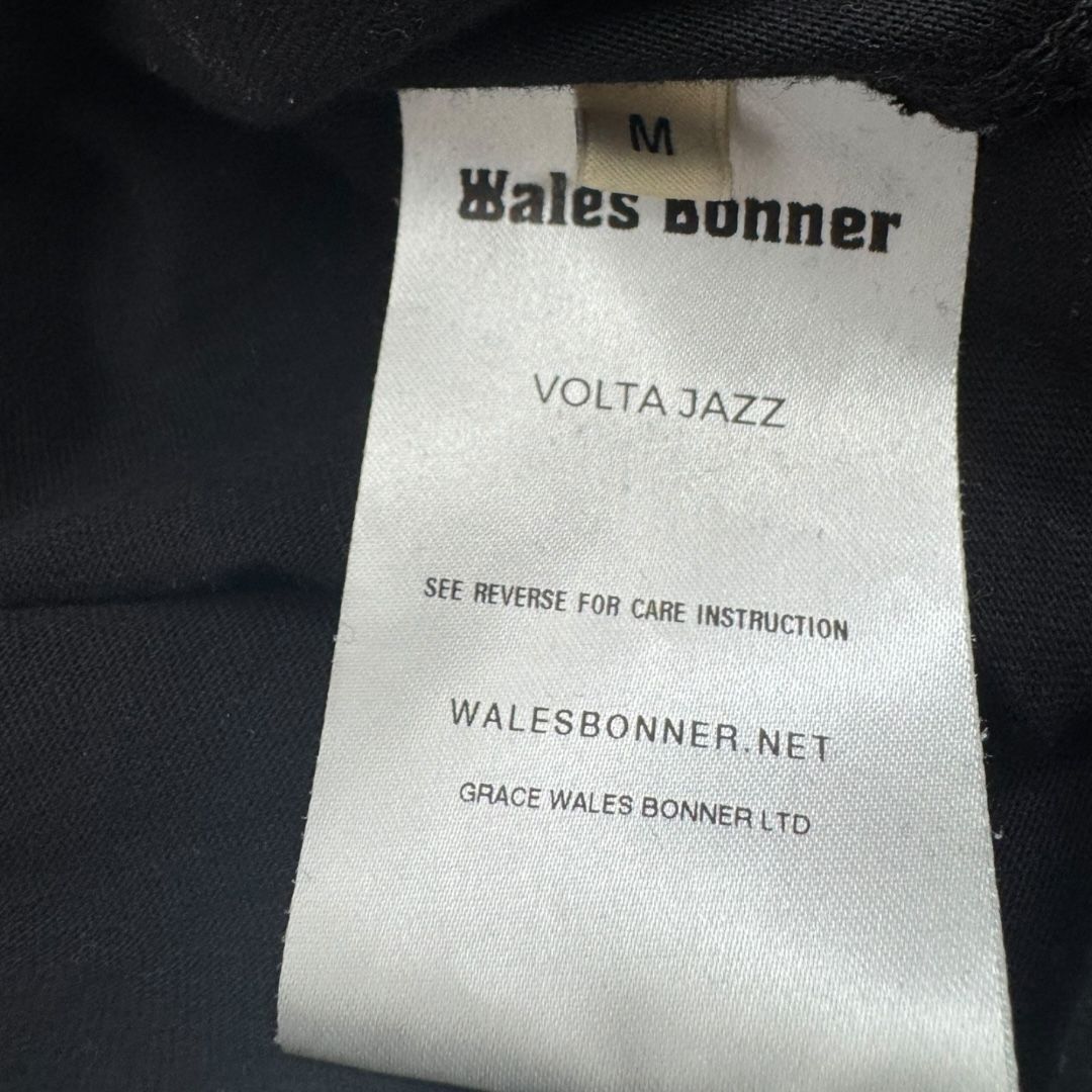 Wales Bonner Sound Black Tee Sz M