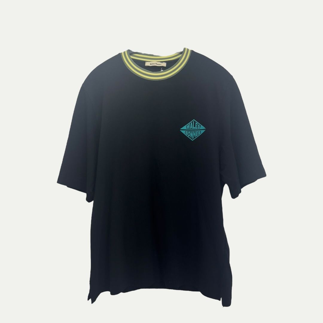 Wales Bonner Sound Black Tee Sz M