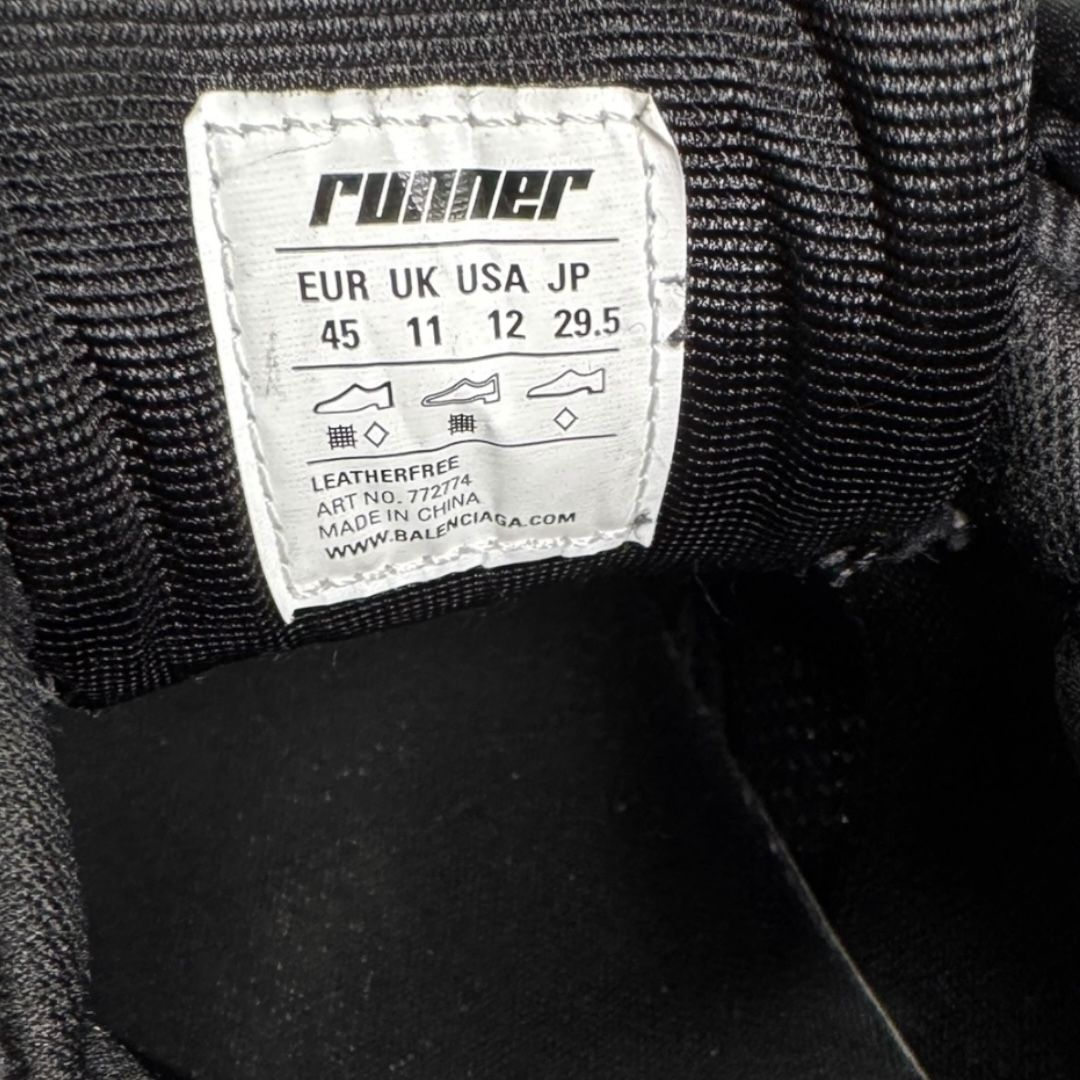 Balenciaga Triple Black Runner Sz 45(12.5-13)