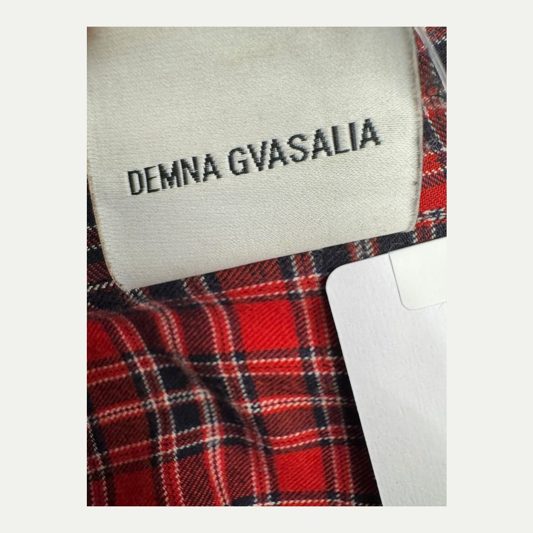 Vetements Oversized Sticker Flannel Sz S(XL)