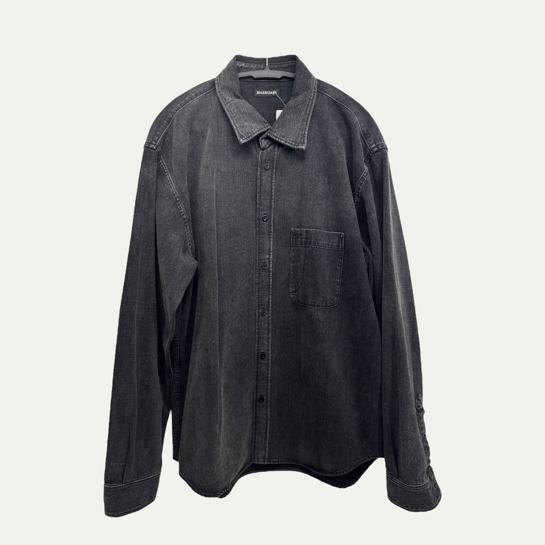 Balenciaga Dark Wash Denim Overshirt Sz 40(L)