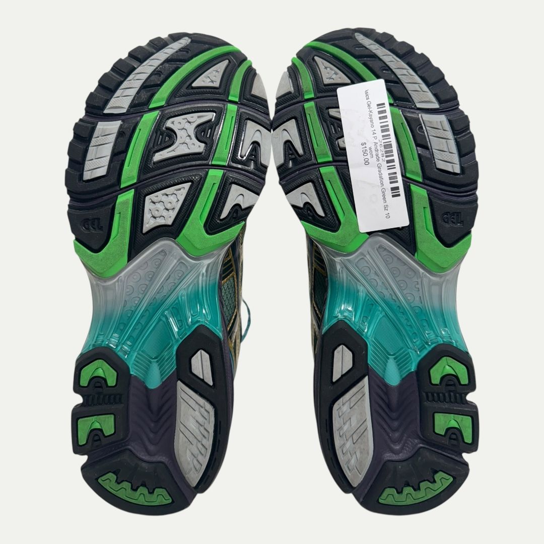 Asics Gel-Kayano 14 P. Andrade Gradation Green Sz 10