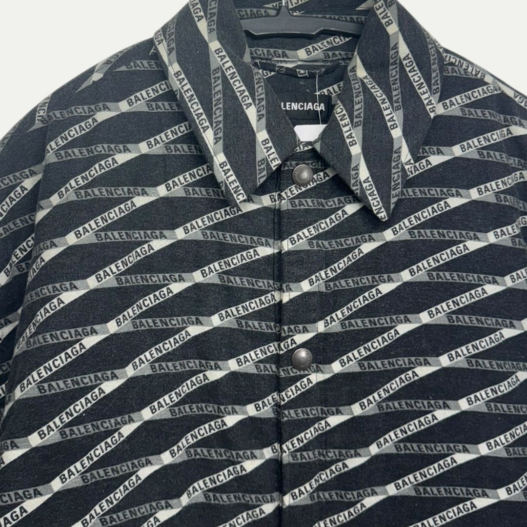 Balenciaga Oversized Padded Shirt Sz XL