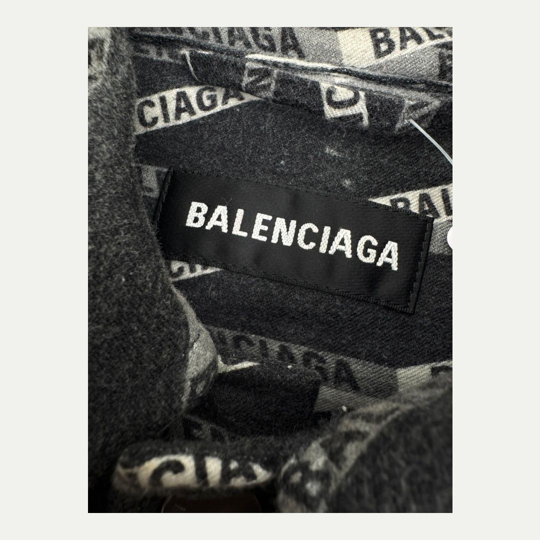 Balenciaga Oversized Padded Shirt Sz XL