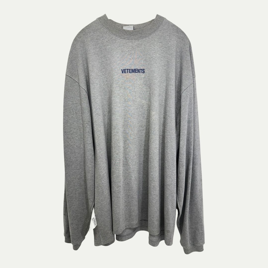Vetements Wash Tag Crewneck Sz M(XXL)