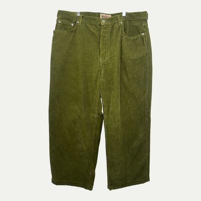 Stussy Big Ol&#39; Jeans Green Corduroy Sz 34(36)