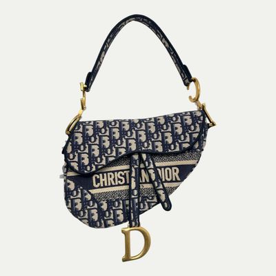 Christian Dior Oblique Saddle Shoulder Bag