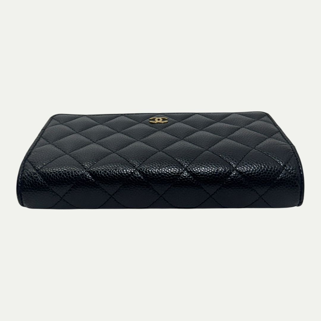Chanel Caviar Leather Wallet On Chain