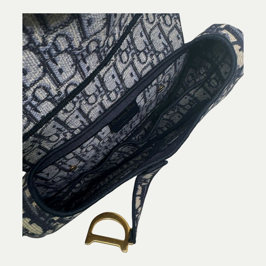 Christian Dior Oblique Saddle Shoulder Bag