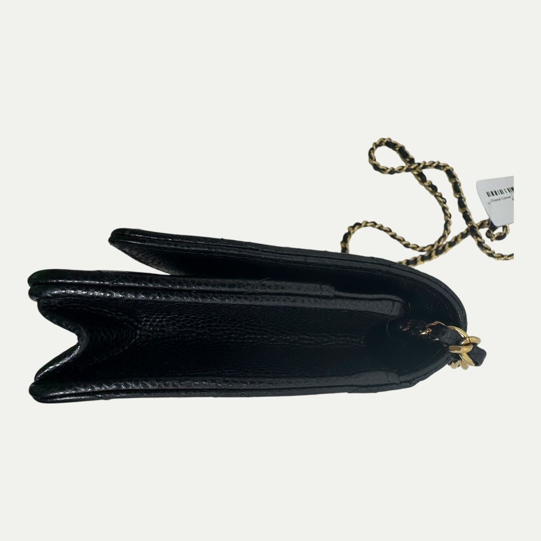 Chanel Caviar Leather Wallet On Chain