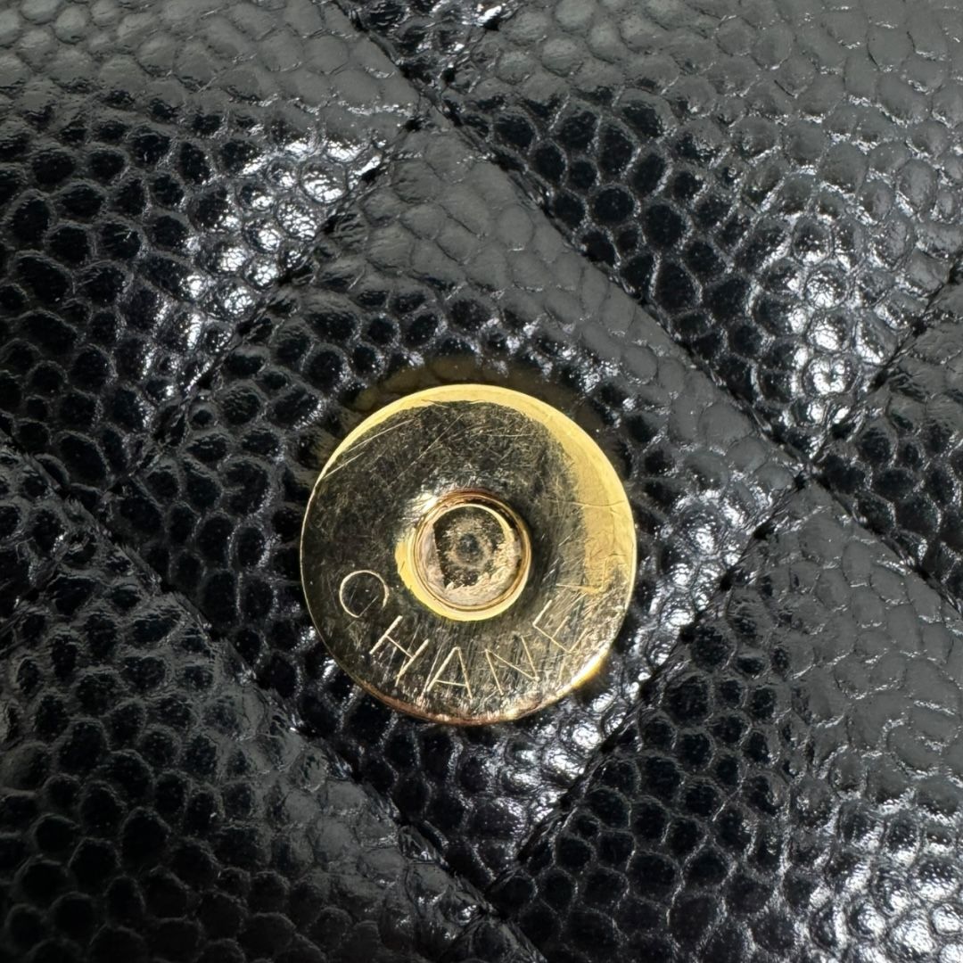 Chanel Caviar Leather Wallet On Chain