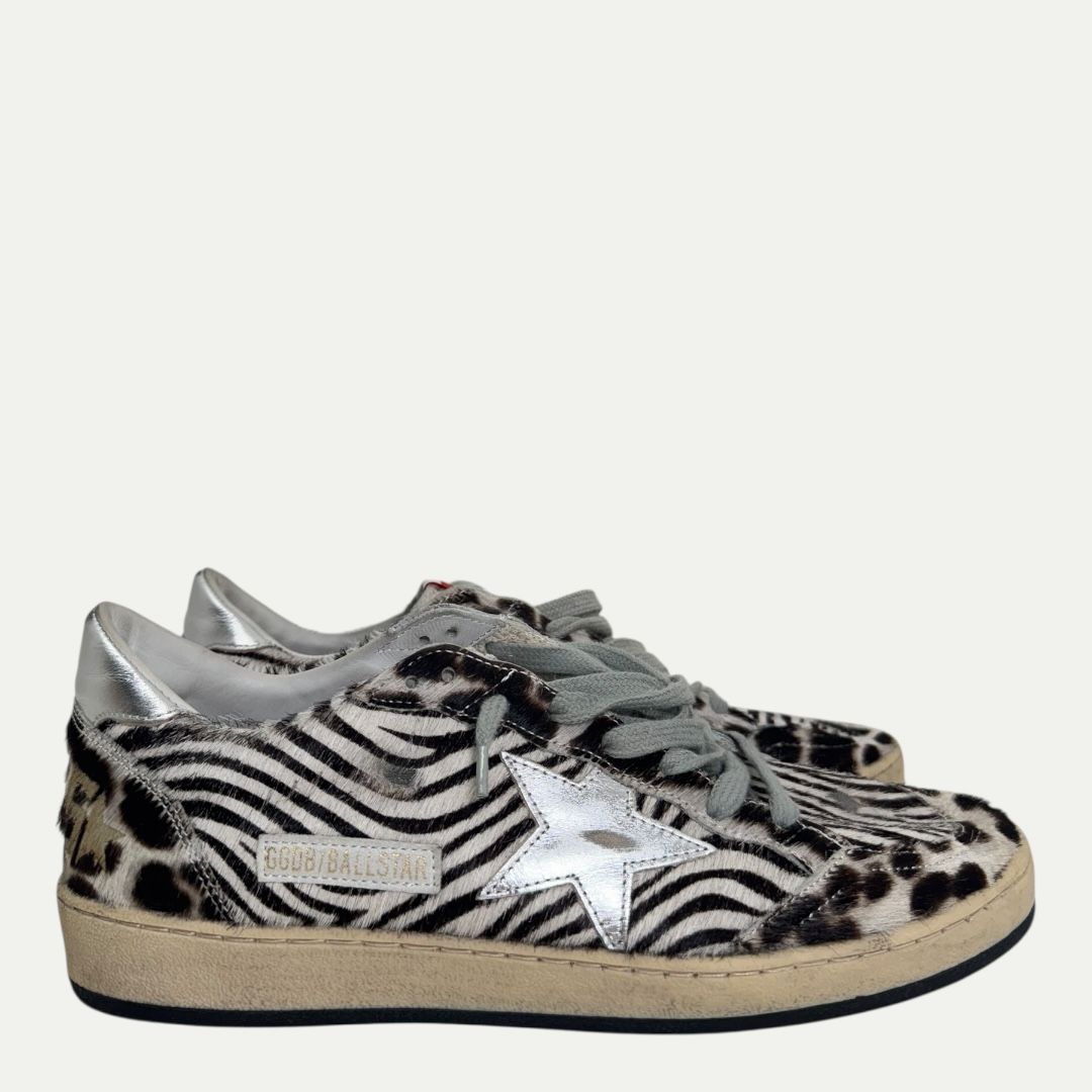Golden Goose Ball Star Zebra Sz 41(8m/9.5w)