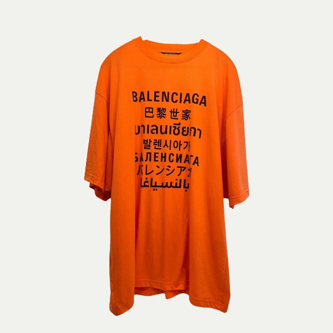 Balenciaga Languages Logo Tee Sz S(XXL)