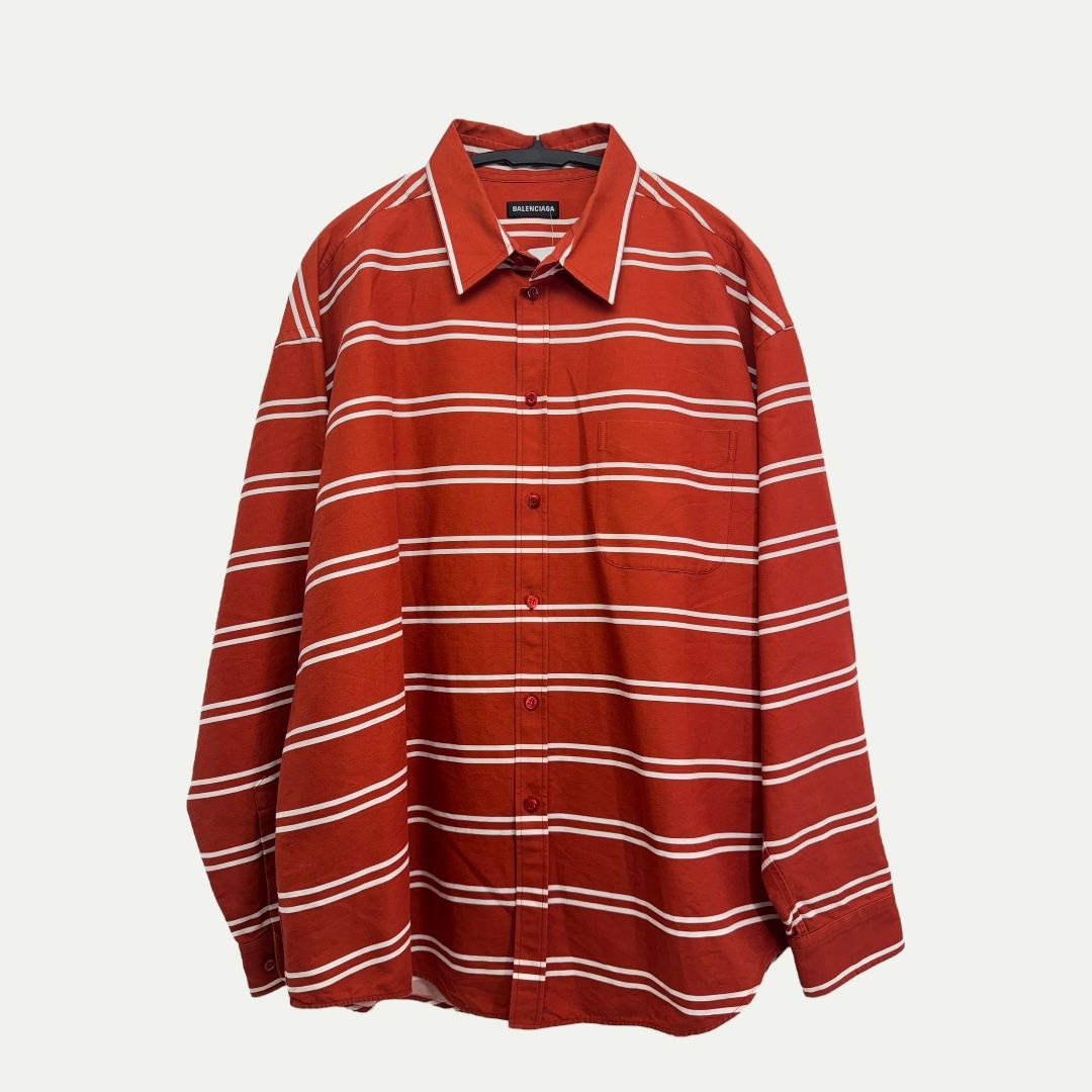 Balenciaga Striped Button Down Sz 39(XL)