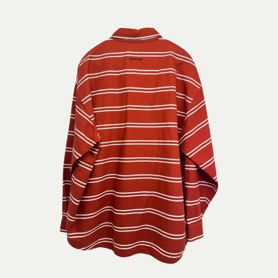 Balenciaga Striped Button Down Sz 39(XL)