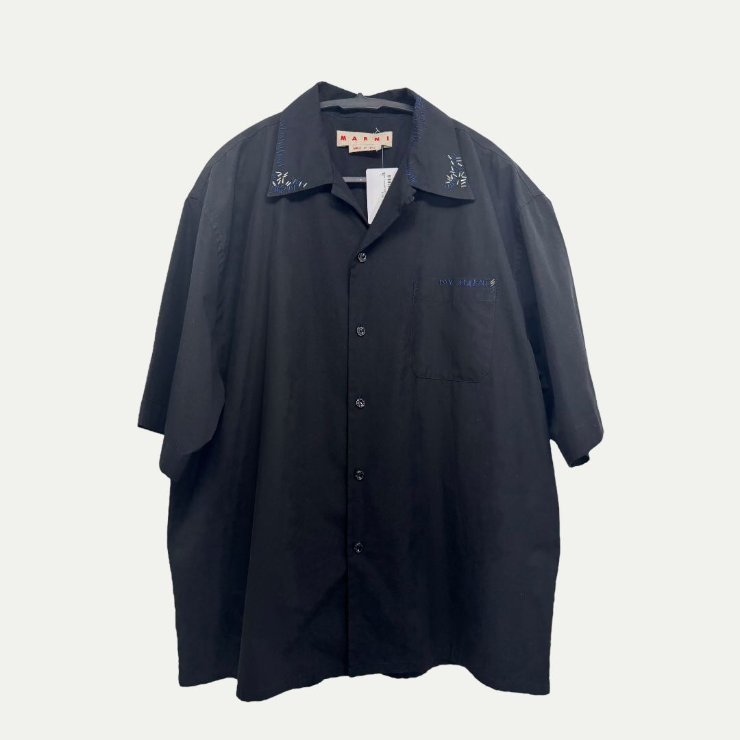 Marni Contrast Stitching Button Up Shirt Sz 52(XL)