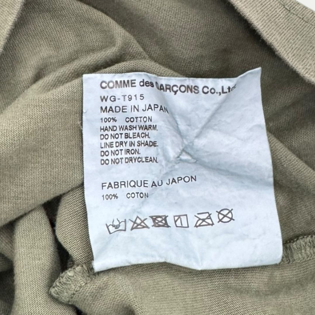 Junya Watanabe eYe CDG Green Tee Sz L(M)