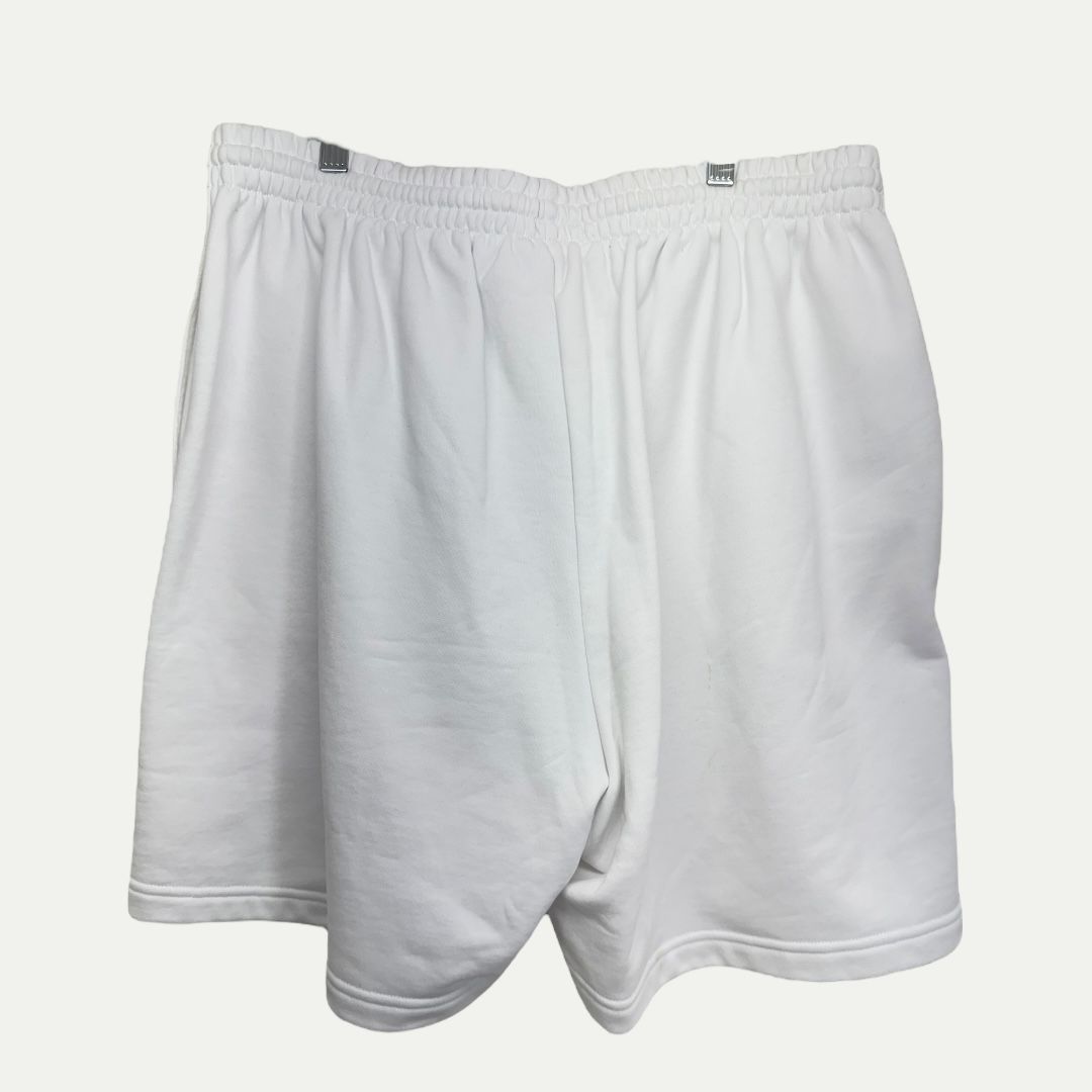 Balenciaga White Campaign Logo Shorts Sz L(36)