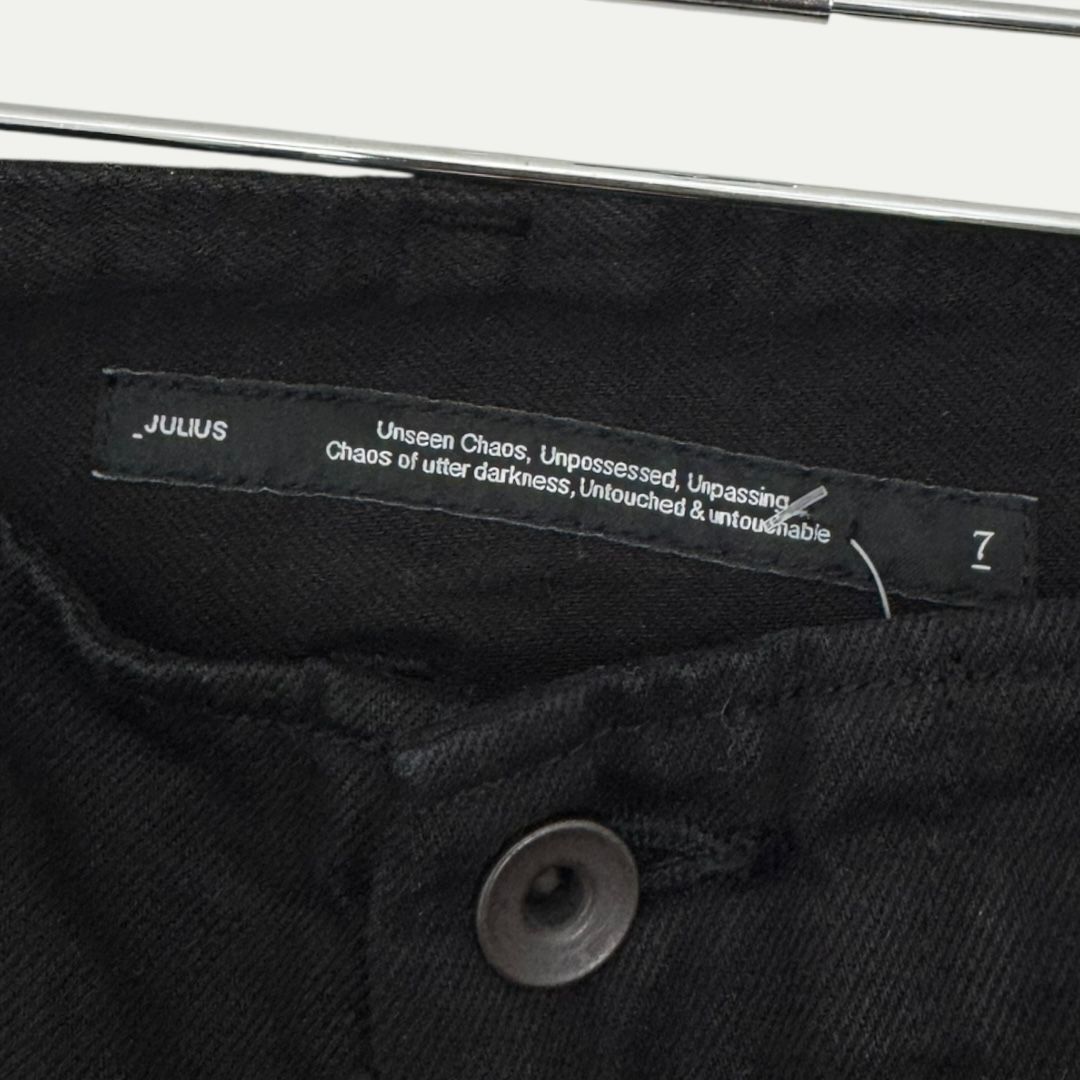 Julius Black Multi-Pocket Denim Sz 7(36)