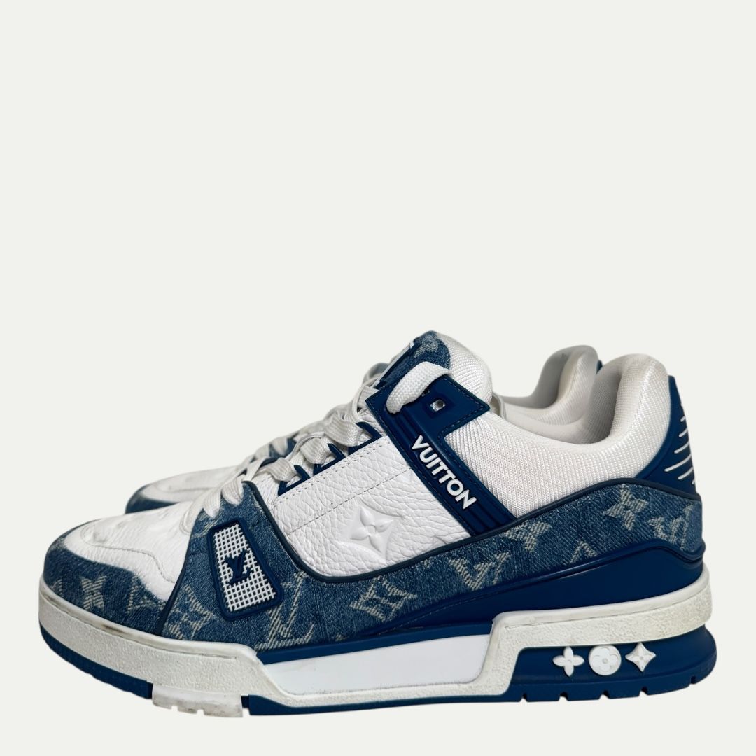 Louis Vuitton Denim Monogram Trainer Sz LV6(7.5m/9w)