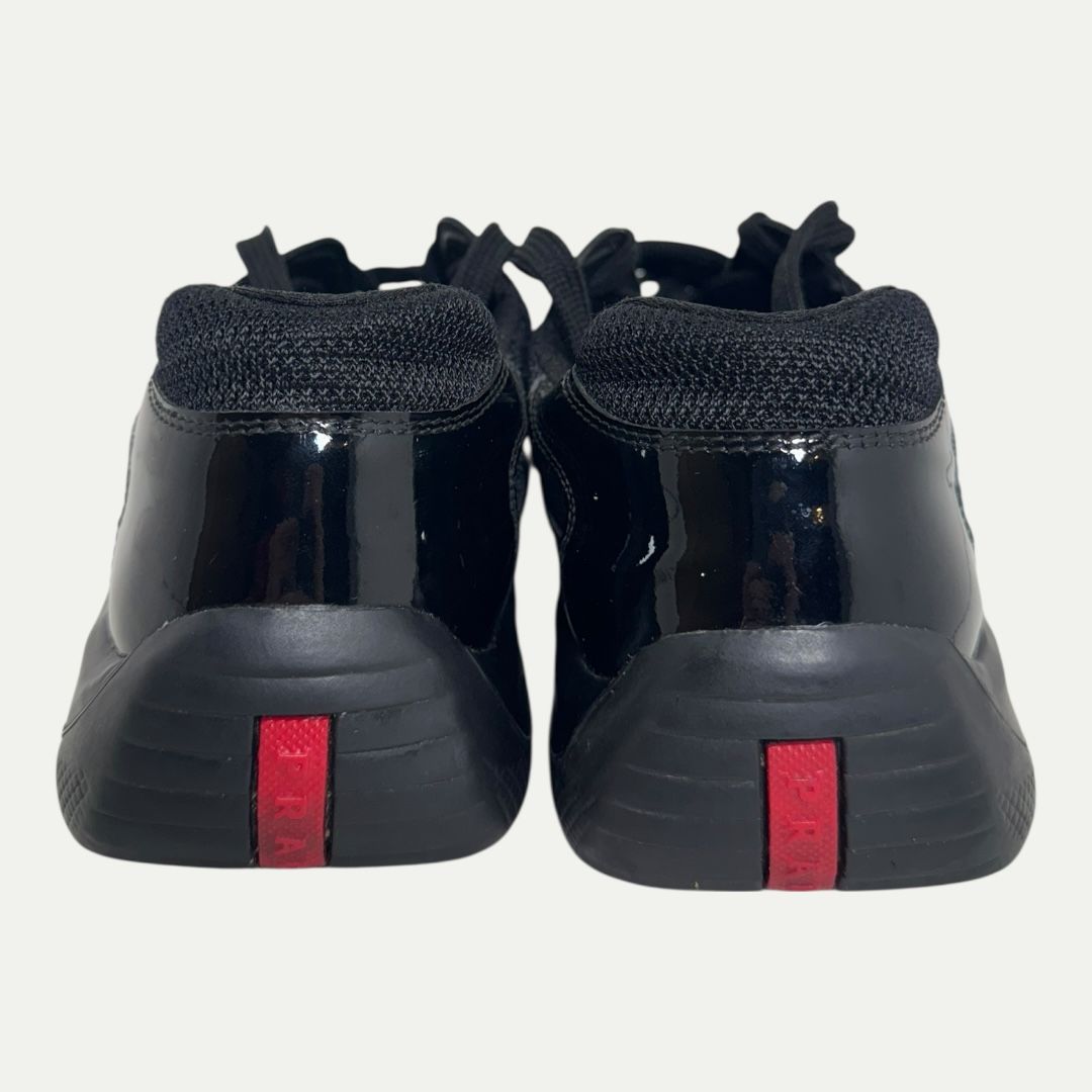 Vintage Prada Americas Cup Black Sz 7.5(8.5m/10w)