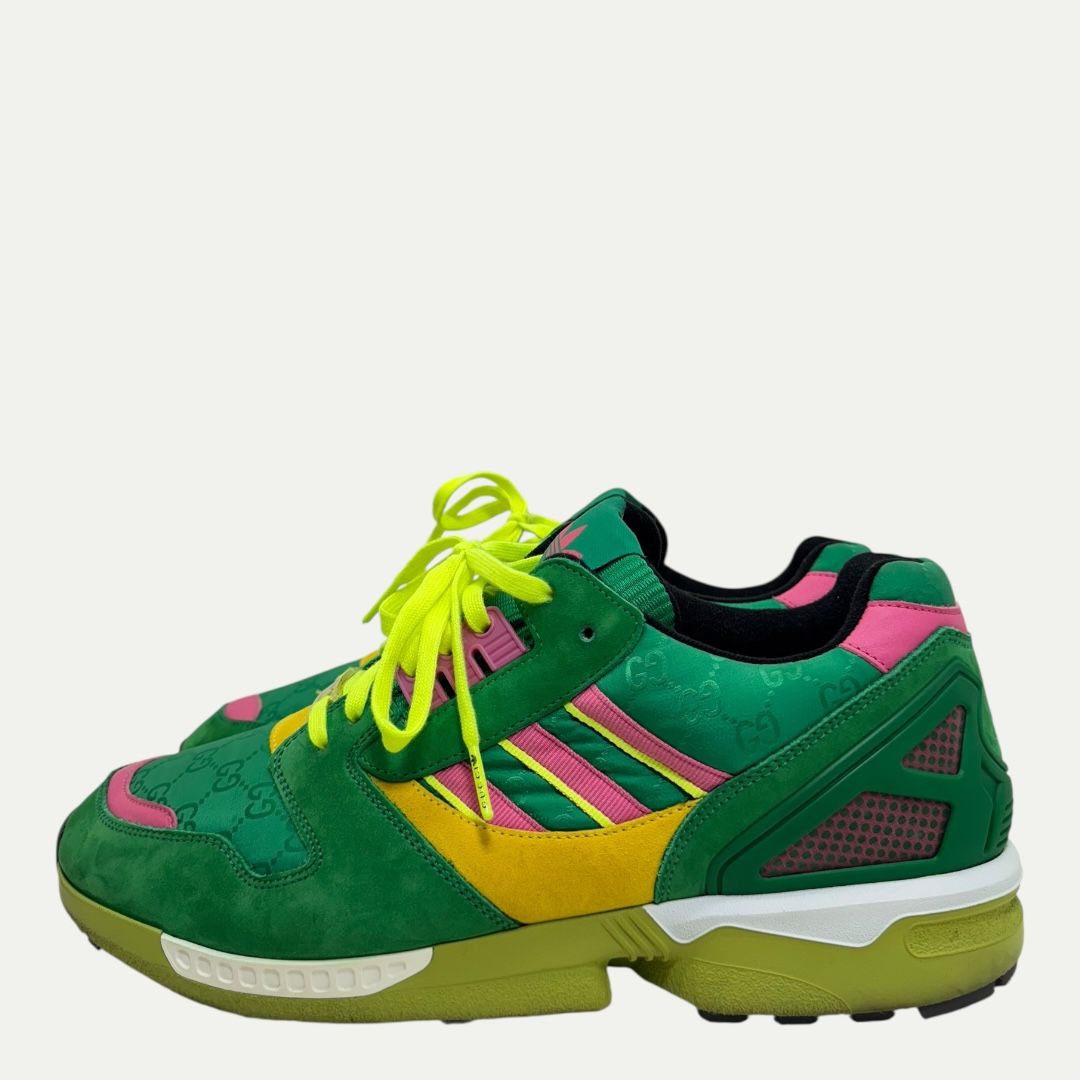 Adidas x Gucci ZX 8000 GG Green Monogram Sz 10.5