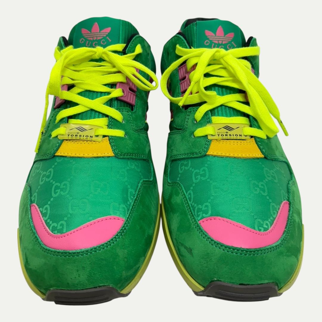 Adidas x Gucci ZX 8000 GG Green Monogram Sz 10.5