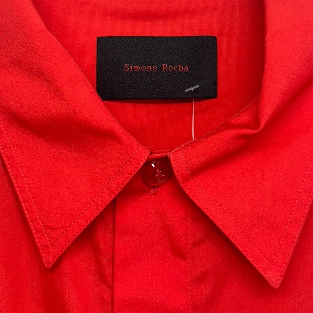 Simone Rocha Red Collared Shirt Sz L