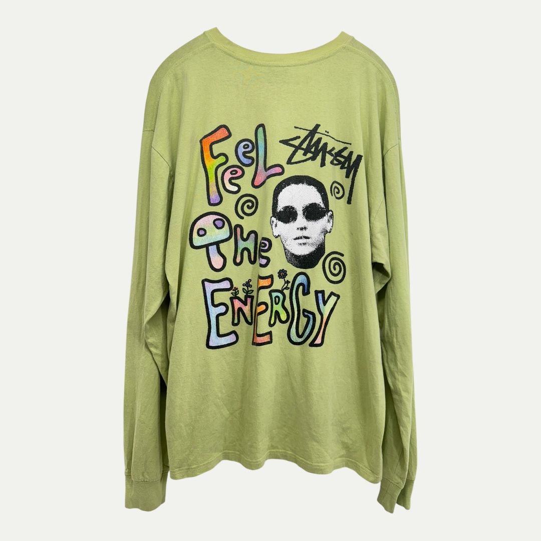 Stussy Feel The Energy L/S Tee Sz XL