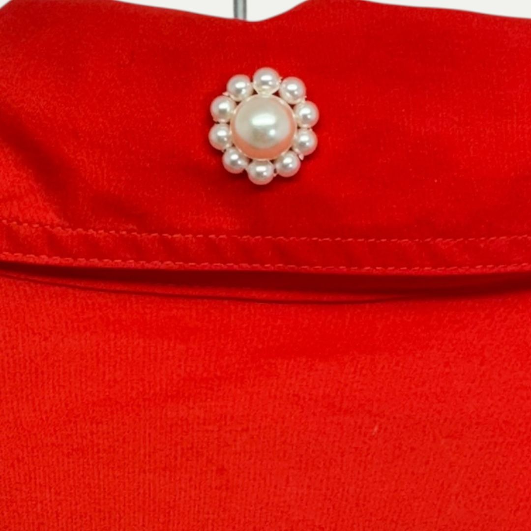 Simone Rocha Red Collared Shirt Sz L