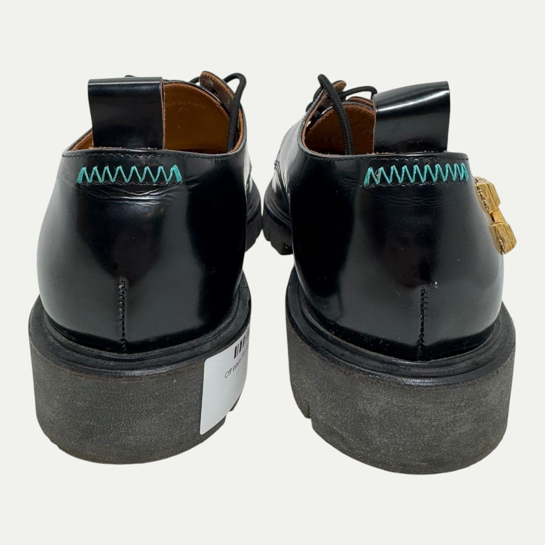 Off White Black/Green Arrow Derby Sz 44(11)