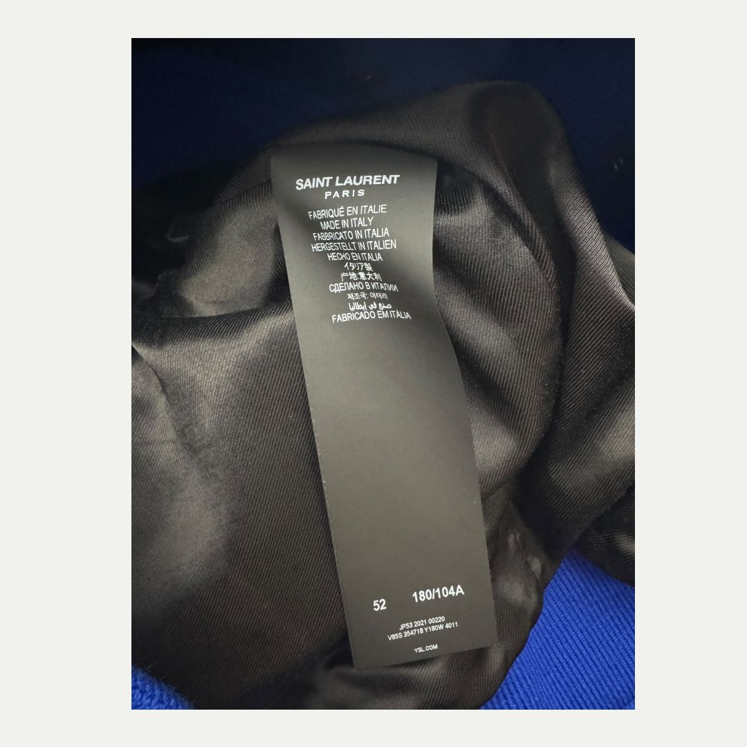Saint Laurent Wool Teddy Jacket Sz 52(L)