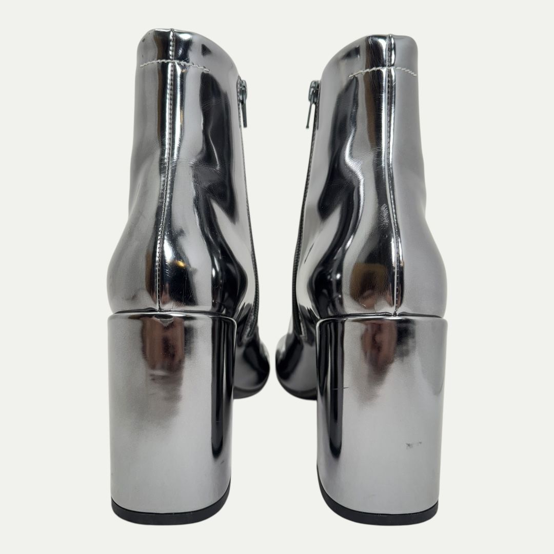 Maison Margiela MM6 Silver Ankle Boot Sz 40(10)
