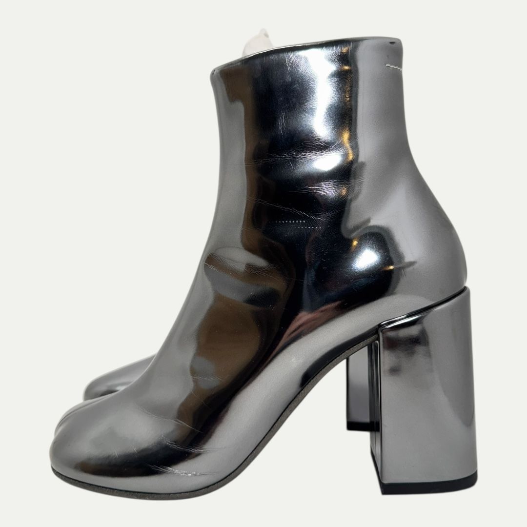 Maison Margiela MM6 Silver Ankle Boot Sz 40(10)