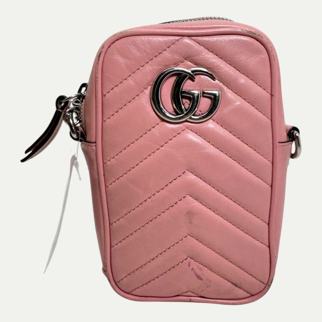 Gucci GG Pink Marmont Small Chain Bag